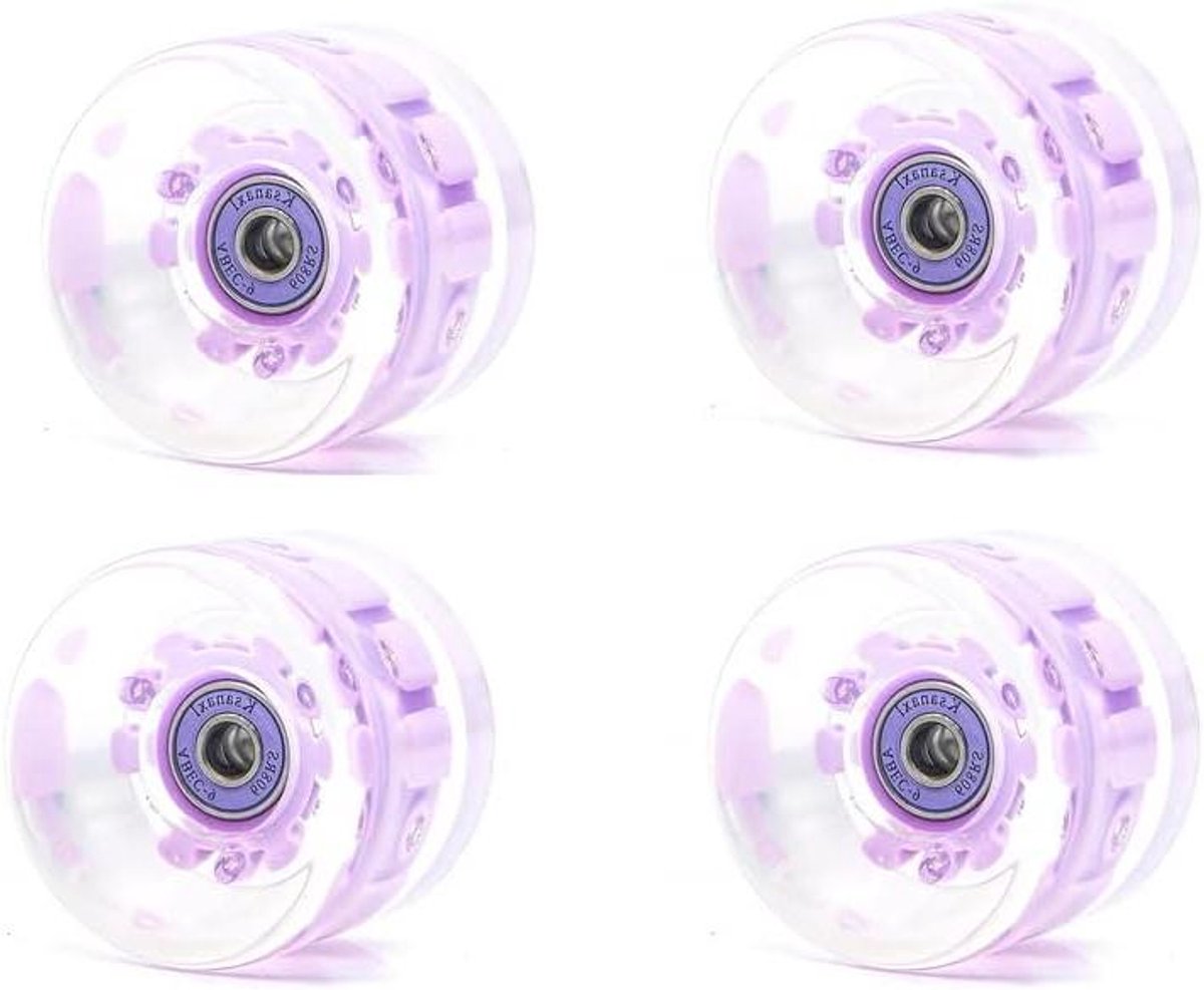 Skateboard Wielen Gloeiende Wielen Comfortabel Cruisen Met Ingebouwde Lagers 65mm 78A