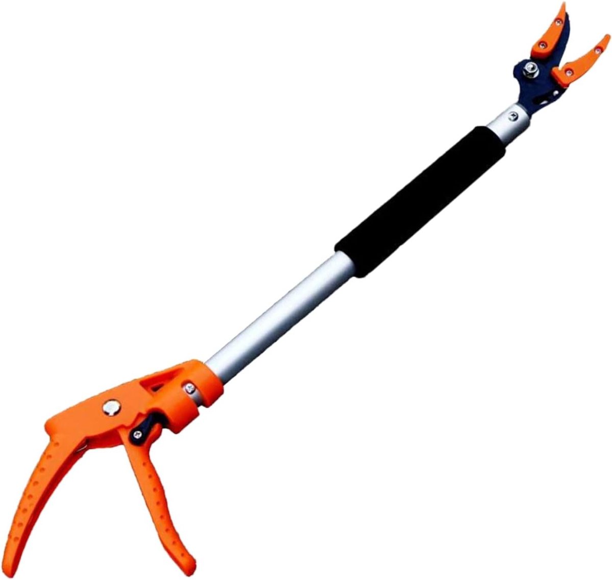 Boomtrimmer takkenschaar - Snoeischaar lange steel - Takken snoeien - Antiaanbaklaag messen - 60 cm - Zwart