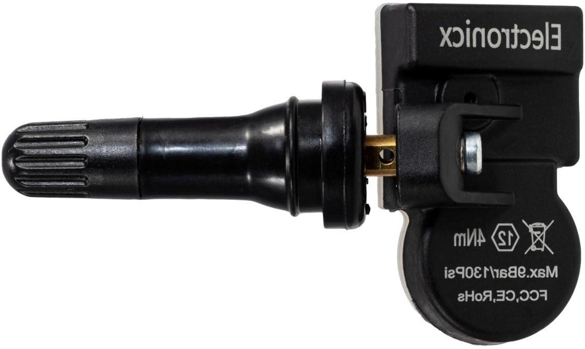 Bandenspanningssensor - TPMS sensor - Veilig Rijden - Voorgeprogrammeerd 433MHz - 1 stuk - Zwart