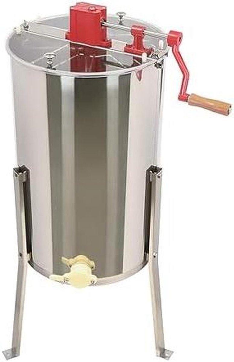 Honing Extractor - Honing Spinner - Honing Oogsten - Handmatige Bediening - 3 Frames - Zilverkleurig