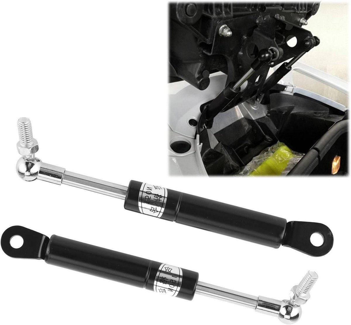 2 stuks motorfiets stoelsteunstang, lichtgewicht zadelgasveer voor motorfiets achterstoel, eenvoudig te gebruiken en compatibel met diverse modellen