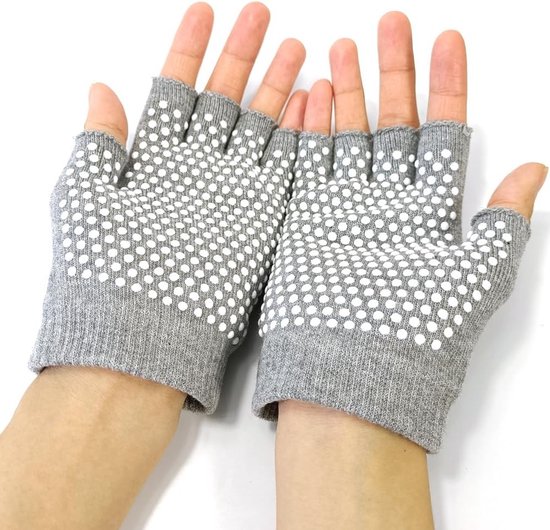 Yogaslee voor Pilates en Vinger Oefeningen met Witte Siliconen, Maat 36-38, Grijs - Ideaal voor Yoga en Fitness — afbeelding 3