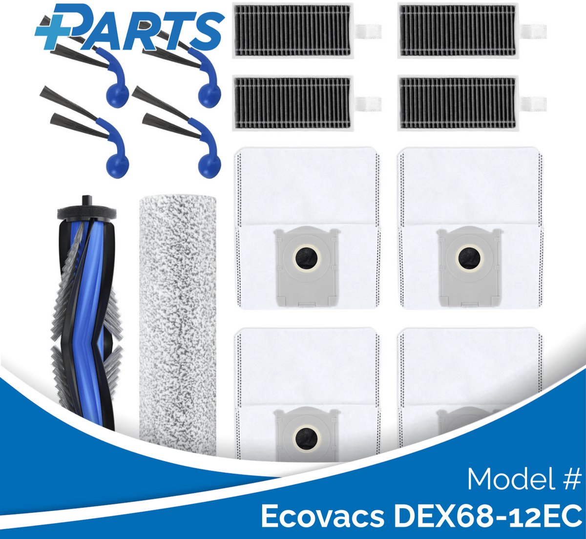 Ecovacs DEX68-12EC Onderhoudsset (Plus.Parts® alternatief voor DKT060214)