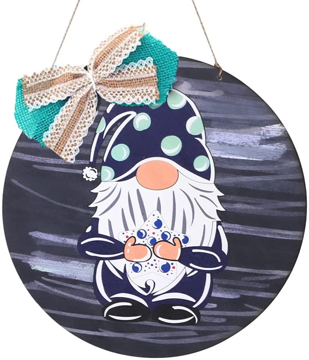 Dailygoods- Deurhanger Welkom - Houten Deurhanger - Decoratieve Deurhanger - Boerderij Stijl - Uniek Ontwerp - Diameter 30 cm - Welkomstbord