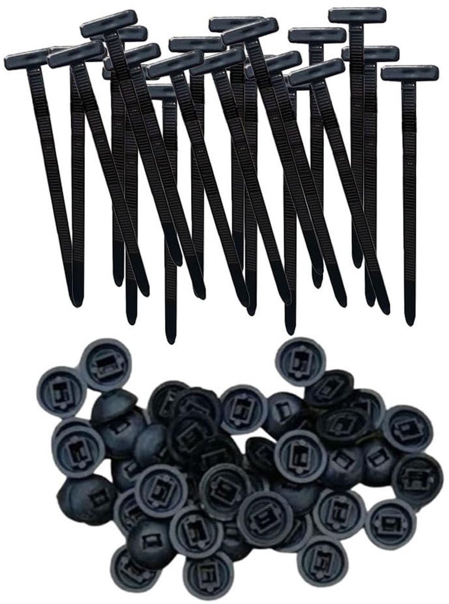 Dailygoods- Kabelbinders Set van 100 - Nylon Kabelbinders - Weerbestendig - Zelfvergrendelend - Hoge Sterkte - Duurzaam voor Buitengebruik