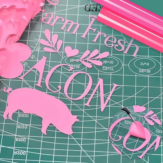 Set van 10 Vinyl Transfer Film voor Textiel - Flexibele HTV voor DIY Logo's en Stof, Geschikt voor Snijmachines en Warmtepers, Lichtbruin — afbeelding 3