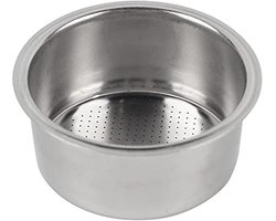Dailygoods- Koffiefiltermand Roestvrij Staal - Koffiefilterhouder - 2 Lagen - Geschikt voor Koffiemachine - Diameter 5,2 cm - Ondersteuning Druk - Koffiefilter