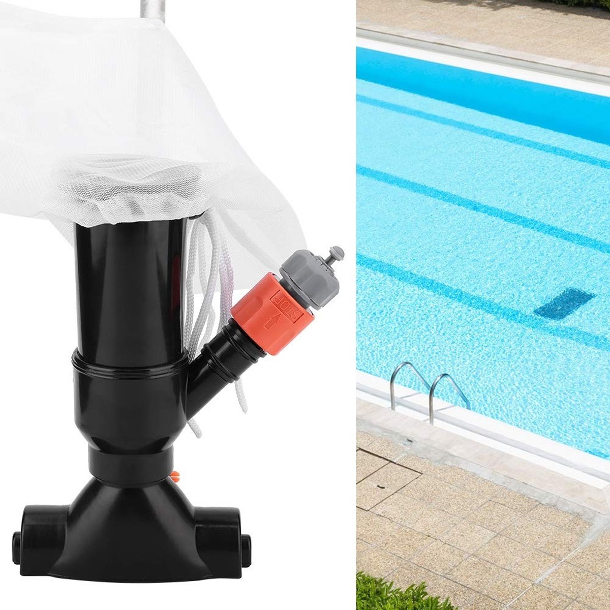 Dailygoods - Vijverstofzuiger - Onderwaterreiniging - Eenvoudig te bedienen - Draagbaar formaat - Praktische zwembadstofzuiger - Ideaal voor SPA-fonte...