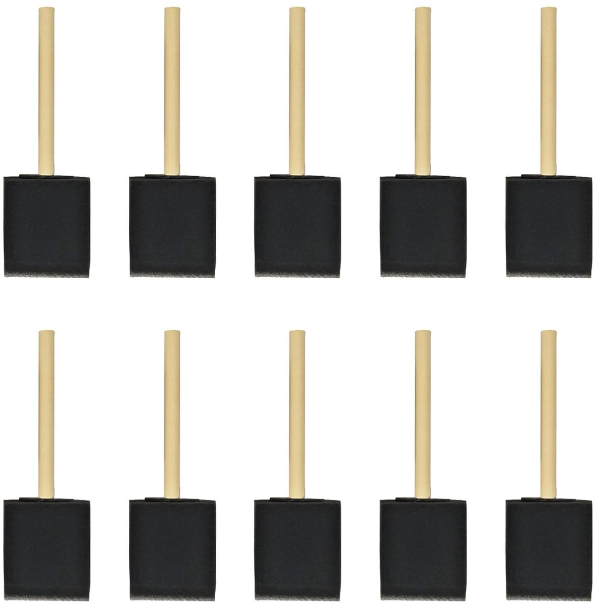 Dailygoods- Sponskwasten 10 stuks - Schuimkwasten - Schildersponzen - Acrylverf - Doe-het-zelfprojecten - Nauwkeurige schildertechnieken