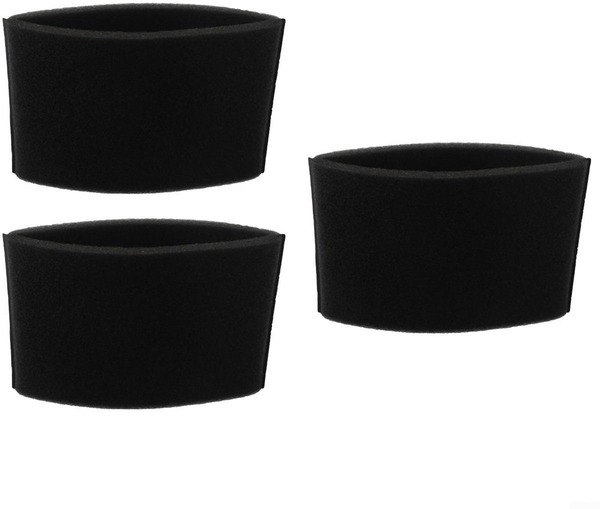 Dailygoods- Schuimfilters 3 Stuks - Vervangend Filter voor Nat/Droog - Wasbaar/Herbruikbaar - Efficiënte Vuilfiltering - Compatibel met Diverse Merken - Stofzuigerfilter
