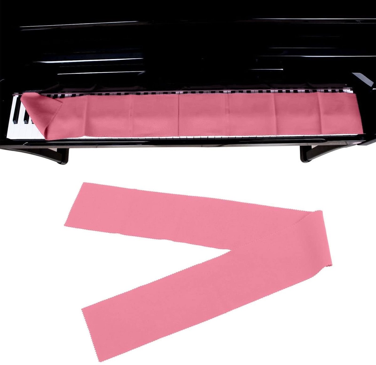 JHUBERS- Toetsenbord Cover 88 Toetsen - Piano Hoes - Stofkap - Puur Katoen - Bescherming tegen Stof en Vuil - Duurzaam Materiaal - Pianohoes