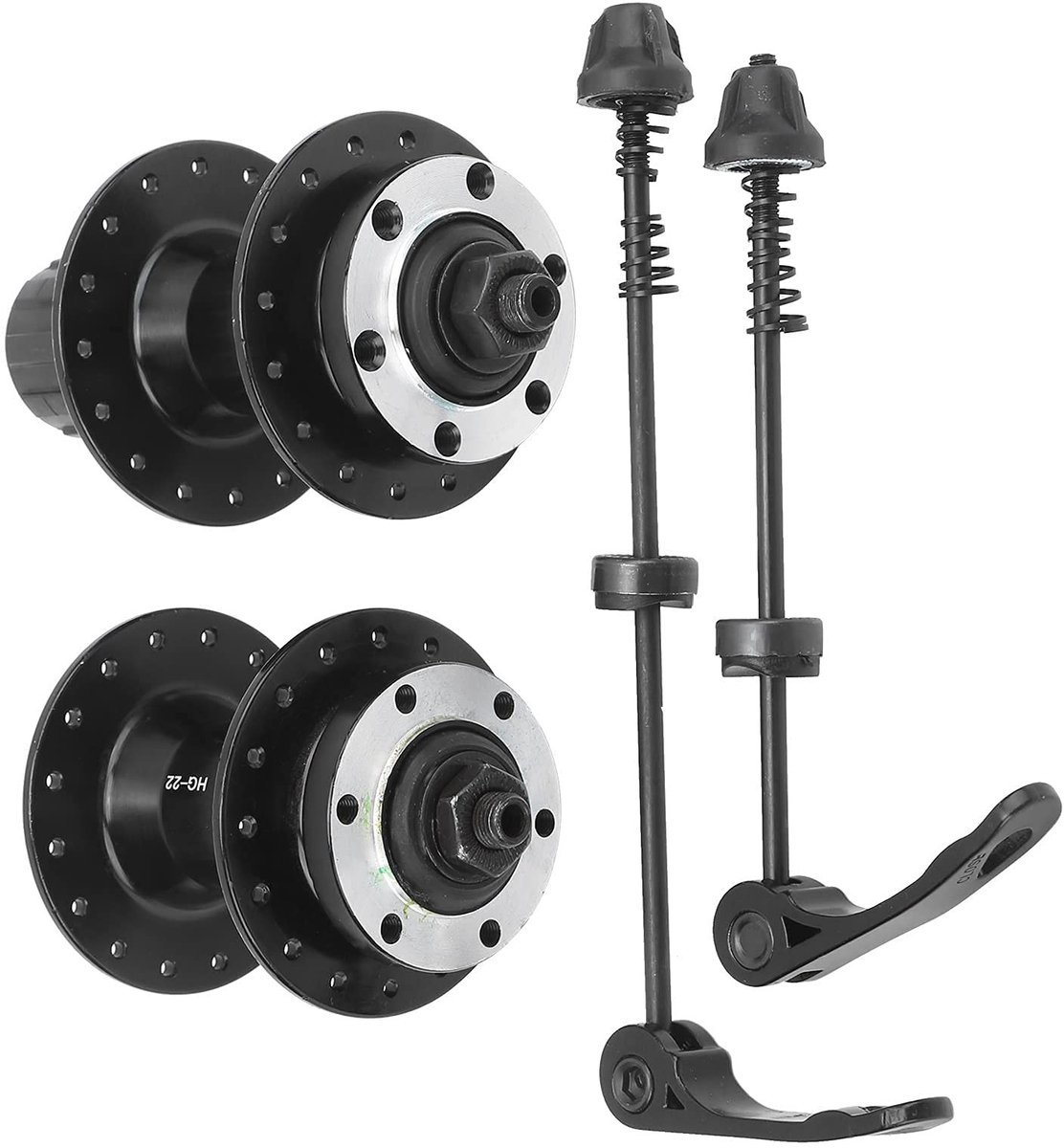 Dailygoods- Mountainbike Hub 32 Gaten - Achter Freehub - Schijfrem - Lager - Verstelbare Binnenbreedte 100/135 mm - Hoogwaardige Kwaliteit - Fietsnaaf