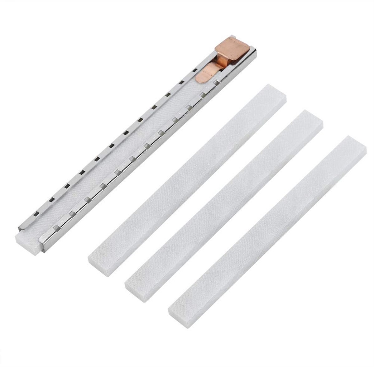 Dailygoods- Leisteen Potlood Set - 4 Stuks Leisteen Potlood - 1 Stuk Leisteen Potloodhouder - Industrieel Markeergereedschap - Brandbestendig - Lichtgewicht en Compact - Markeerstift