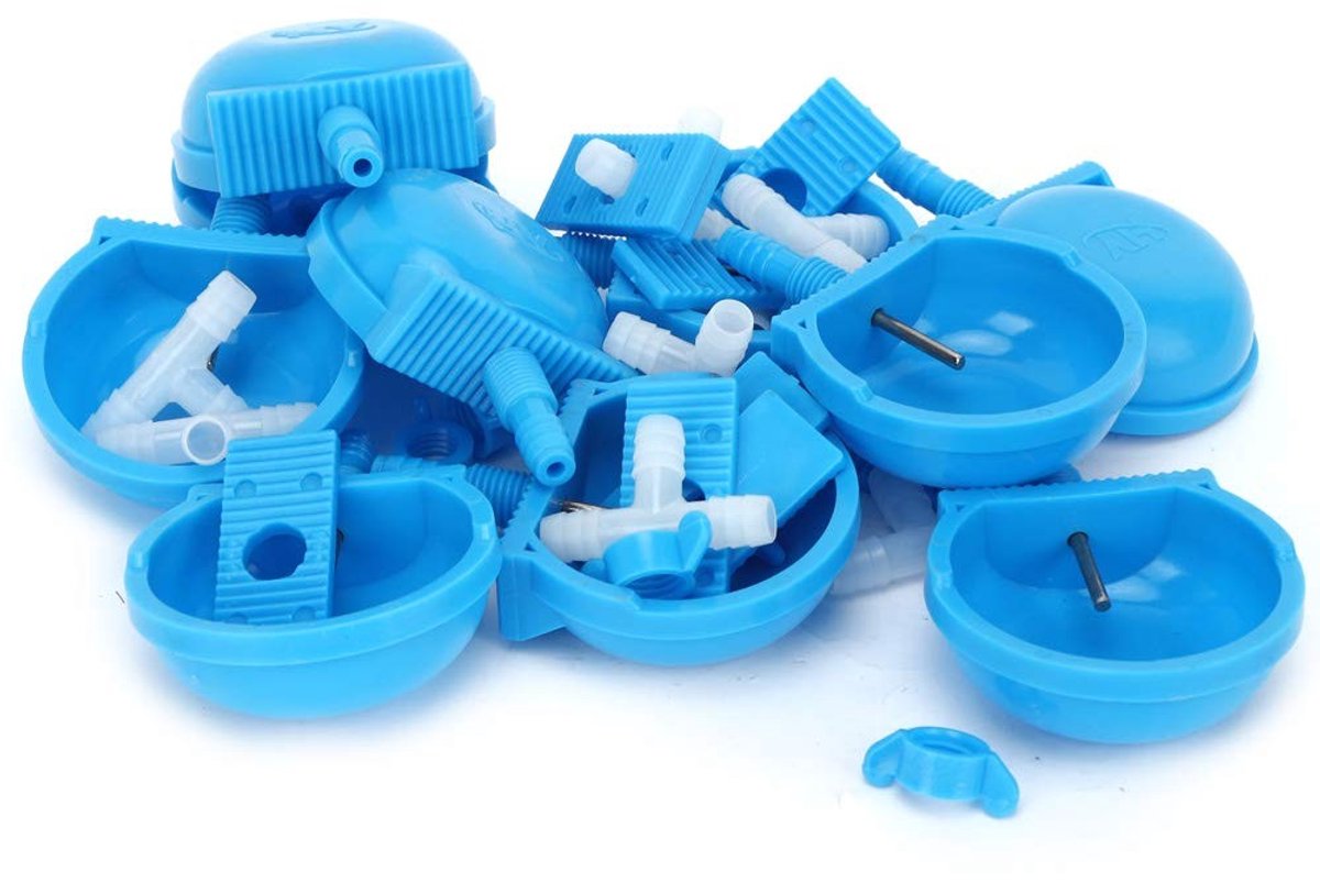 Dailygoods- Drinkkom Automatische Konijnendrinker - Hoogwaardig Roestvrij Staal - Duurzaam Accessoire - Klembevestiging - Betrouwbaar in Gebruik - Eenvoudig te Installeren - Dierenwaterbak