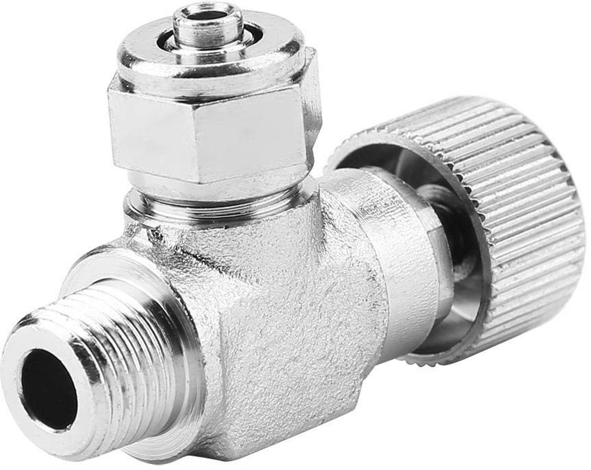 Dailygoods- Puntenkraan Hoogwaardig Roestvrij Staal - CO2-Regelaar - Aquariumsysteem Accessoire - Anticorrosief - Lichtgewicht - Eenvoudig te Bedienen