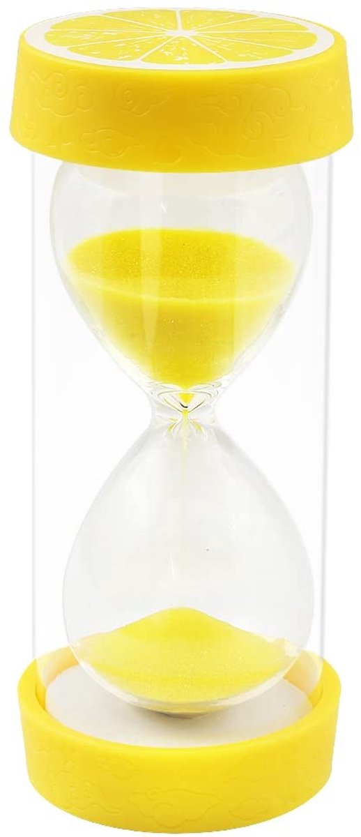 Dailygoods - Fruit Zandloper - Zandtimer - Veiligheid en kleurig ontwerp - Citroen - Aftellen voor koken en spelletjes - Geschikt voor thuis en kantoo...