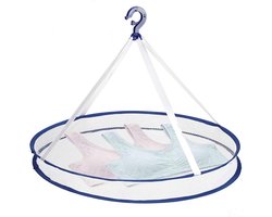 Opvouwbare hangende wasdroger van mesh enkel-laags - 1-traps droogrek voor hangende was - opgevouwen wasmand droognet