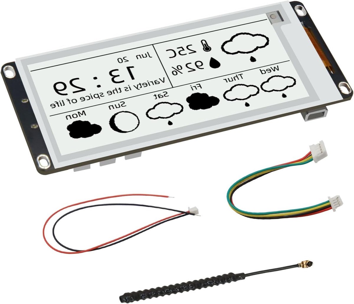 LoRa E-Ink Display 2.13 Inch Vision Master E290 voor ESP32-S3R8, Arduino en Raspberry PI, Perfect voor IoT-projecten en Draadloze Communicatie
