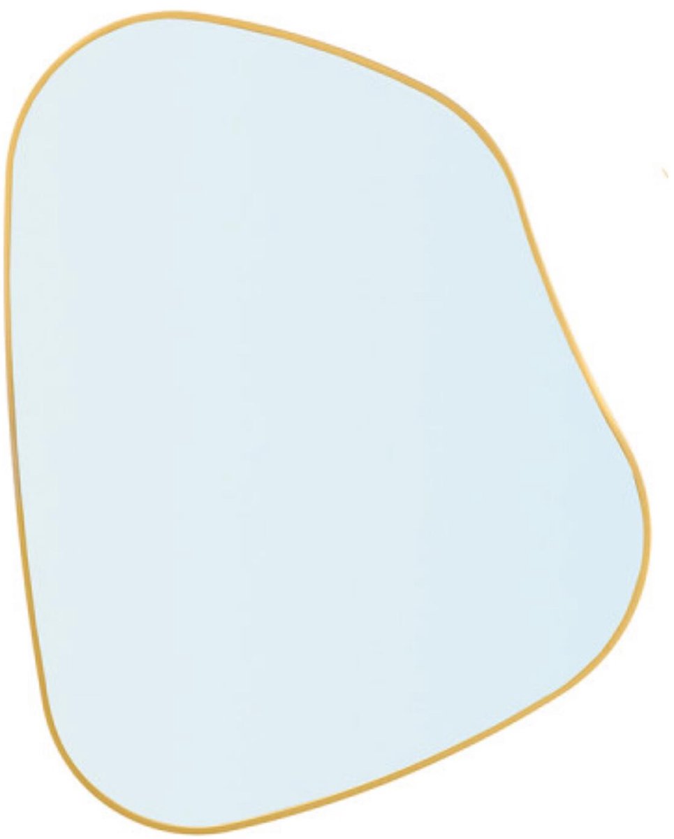Giftdecor Spiegel Aura - goud - 66 x 53 cm - abstracte vorm - wandspiegel