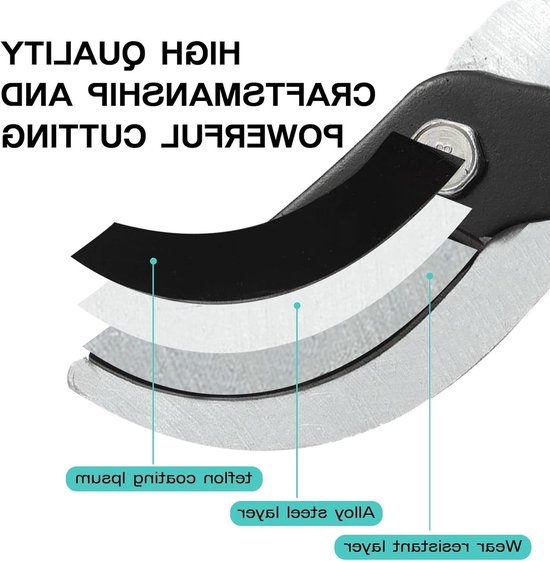 Telescopische Takkenschaar met Ergonomische Handgreep en SK5 Stalen Bladen van Merkloos	 — afbeelding 4