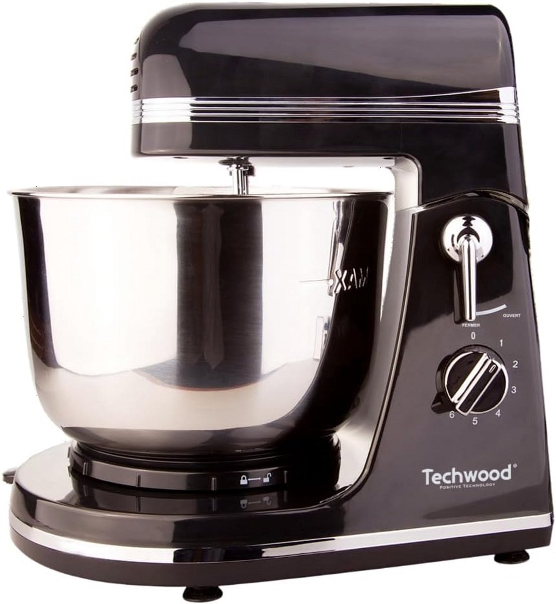 Keukenmachine - Bakrobot Mixer - Deeg Kneden - 6 Snelheden - 3.5 L Kom - Zwart