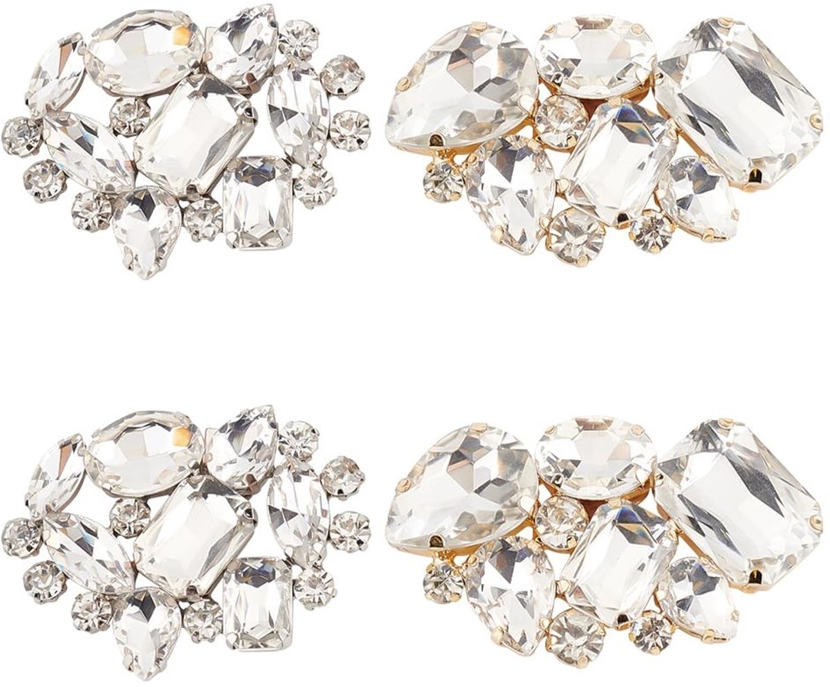 Dailygoods- Schoenclip Decoratief - Schoenaccessoires - Strass Gesp - Verwijderbaar - Bruiloft - Dans Laarzen - Schoenaccessoire