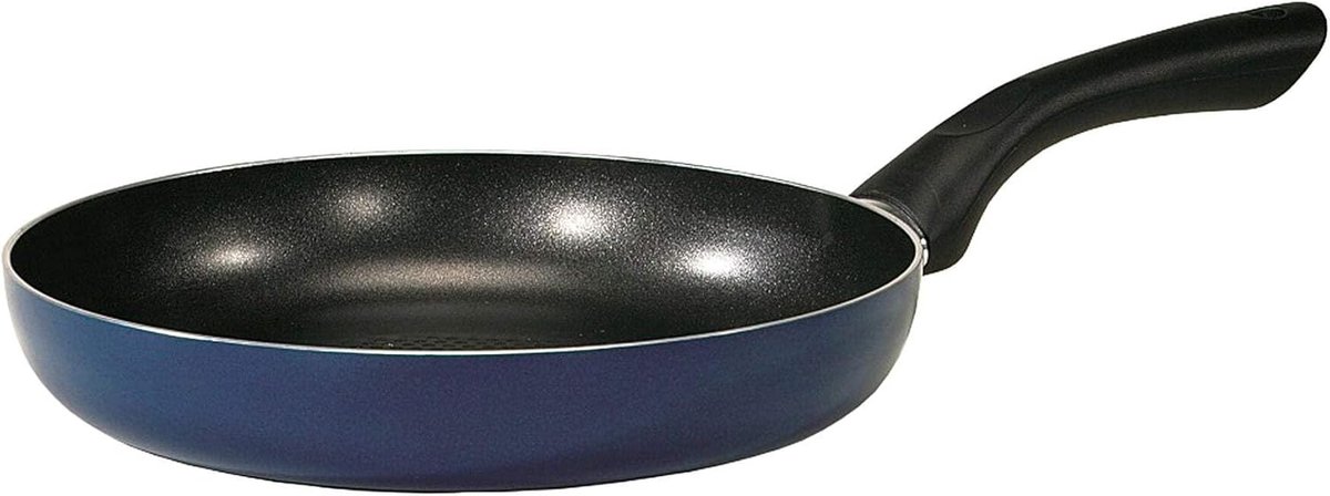 Aluminium Koekenpan Aluminium Vetarm Bakken Hoogwaardige Antiaanbaklaag 24 cm Blauw