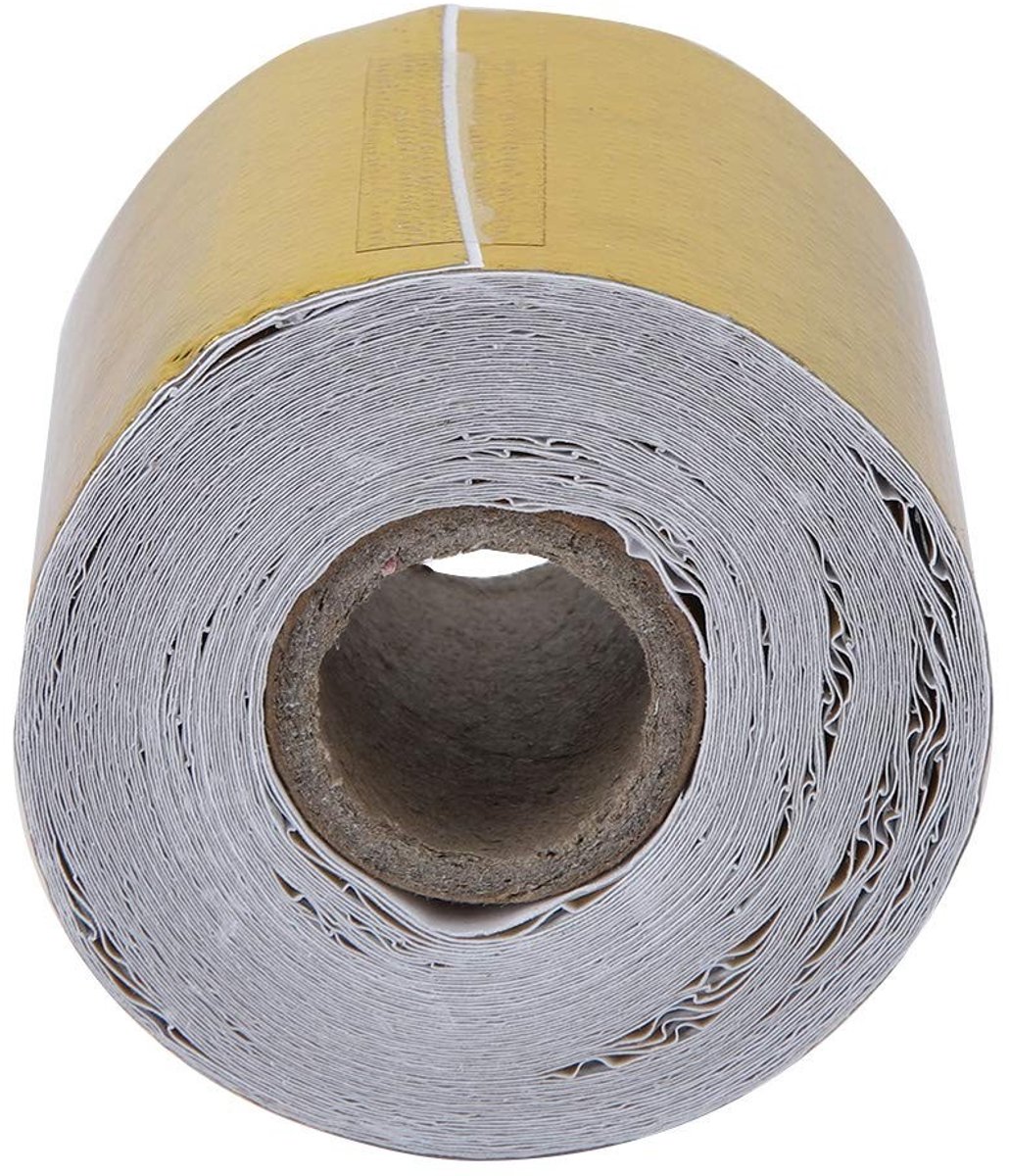 Dailygoods- Warmte Tape - Reflecterende Aluminiumfolie - Zelfklevende Hitteschild - 10 M x 5 Cm - Hittebescherming - Geschikt voor Auto - Hittebestendige Tape