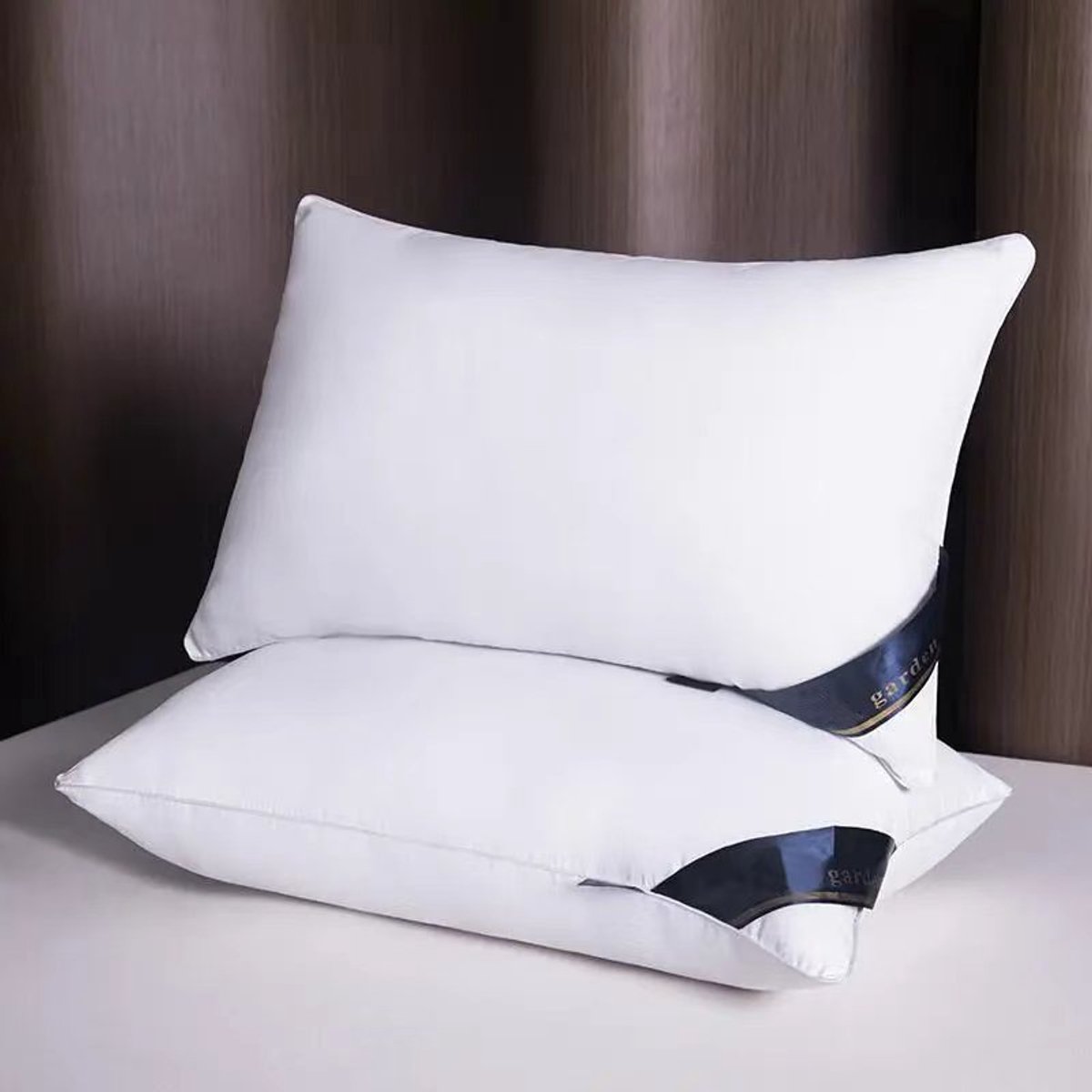 Hoofdkussen - Set van 2 - 60x40 CM - Ademend Slaapkussen met Zachte Microvezel Hoes - Hotelkwaliteit & Ergonomisch Comfort -Hotel Kussen - Pillow - Voor Zij-, Buik- en Rugslapers