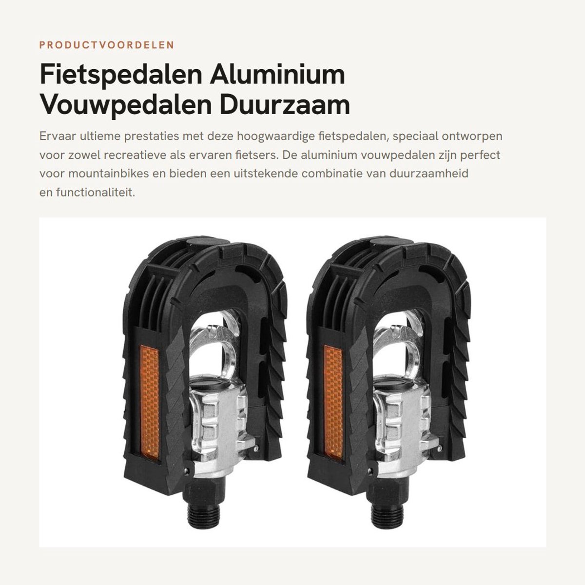 Dailygoods- Fietspedalen Opvouwbaar - Aluminium - 14 mm Binnendiameter - Fiets Accessoires - Flexibel - Schokbestendig - Fietsaccessoire