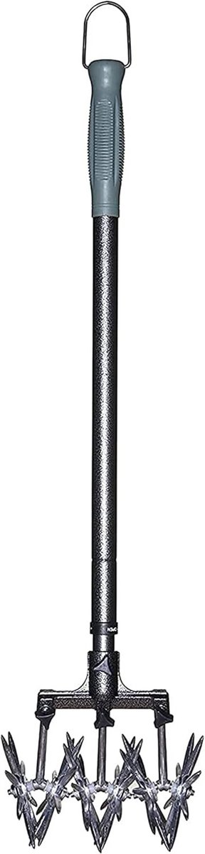 Tuin Cultivator - Bodemwoeler - Onkruid Verwijderen - Zelfreinigende Bladen - 91 cm - Zilver