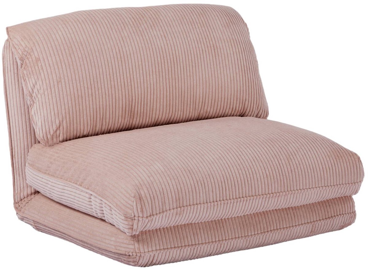 sweeek - Slaapfauteuil 1 persoons loungestoel corduroy - cosy