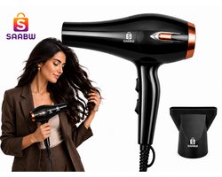 2200W Föhn met Ionische Technologie – Professionele Haardroger met 3 Temperatuurstanden en 2 Blaassnelheden – Inclusief Stylingmondstuk – Zwart – föhn voor thuisgebruik – haarverzorging apparaat – föhn voor dagelijks gebruik – 83124
