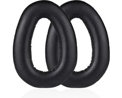 Geschikt voor PXC 550 vervangende oorkussens, geschikt voor Sennheiser PXC 550 PXC 550-II draadloze hoofdtelefoon, oorkussens, gemaakt van PU-leer en geheugenschuim (zwart, set van 1 paar)