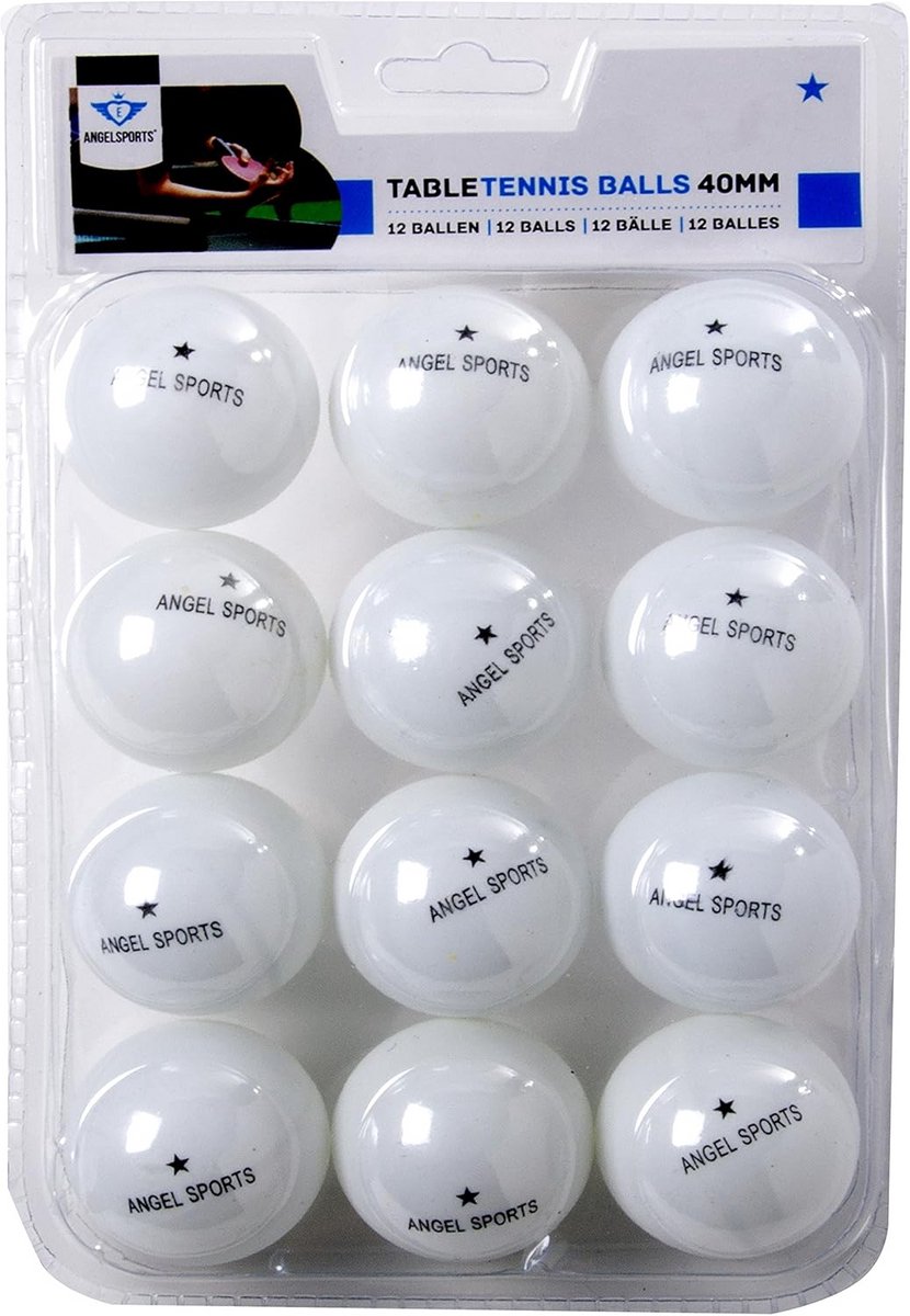 Tafeltennisballen - Balset - Sporten - Standaard formaat - 12 stuks - Wit