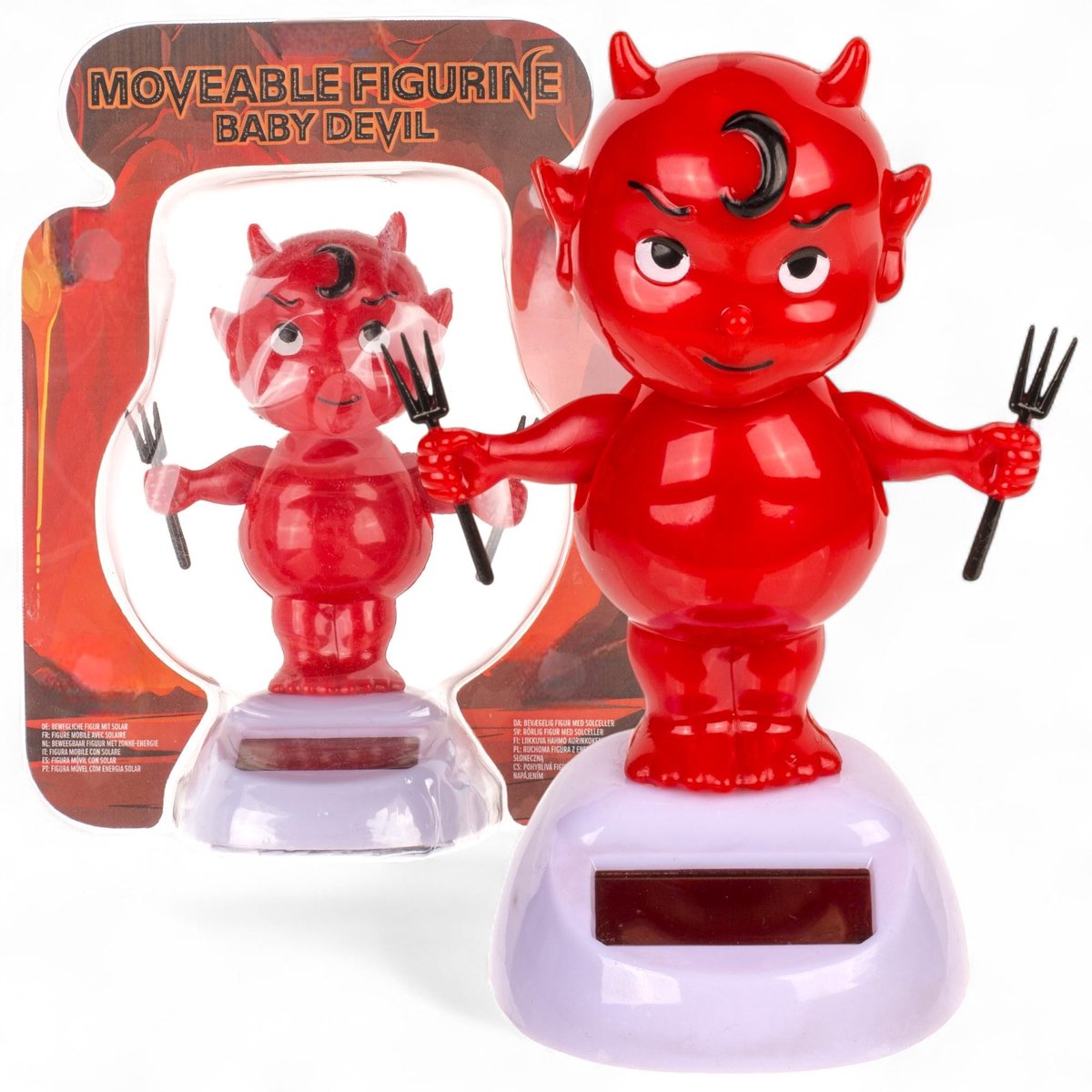 Dailygoods - Beweegbaar Wiebelfiguur op Zonne-energie voor Decoratie