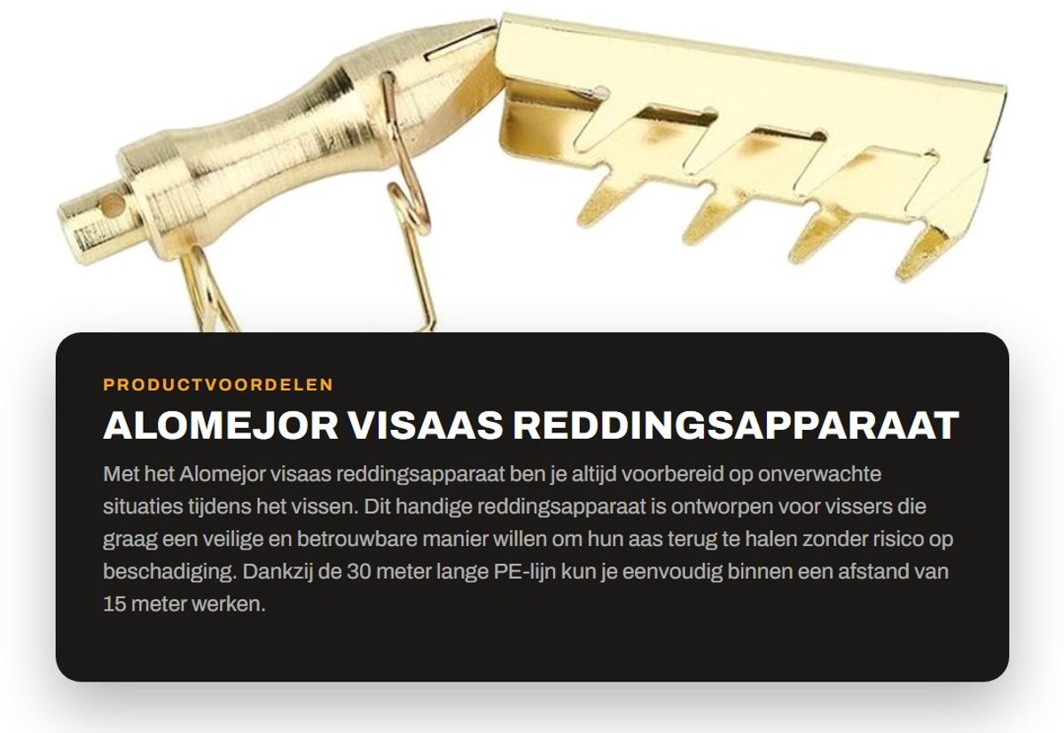 Dailygoods- Reddingsapparaat 30 m PE-lijn - Lure Retriever - Roestvrij staal/koper - 80 kg trekkracht - Duurzaam - Lichtgewicht 129 g - Aasretriever