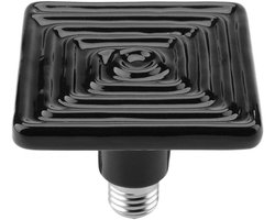 Keramische Lamp - Warmtelamp Reptielen - Terrarium Verwarmen - Geen Lichtuitstoot - 75W - Zwart