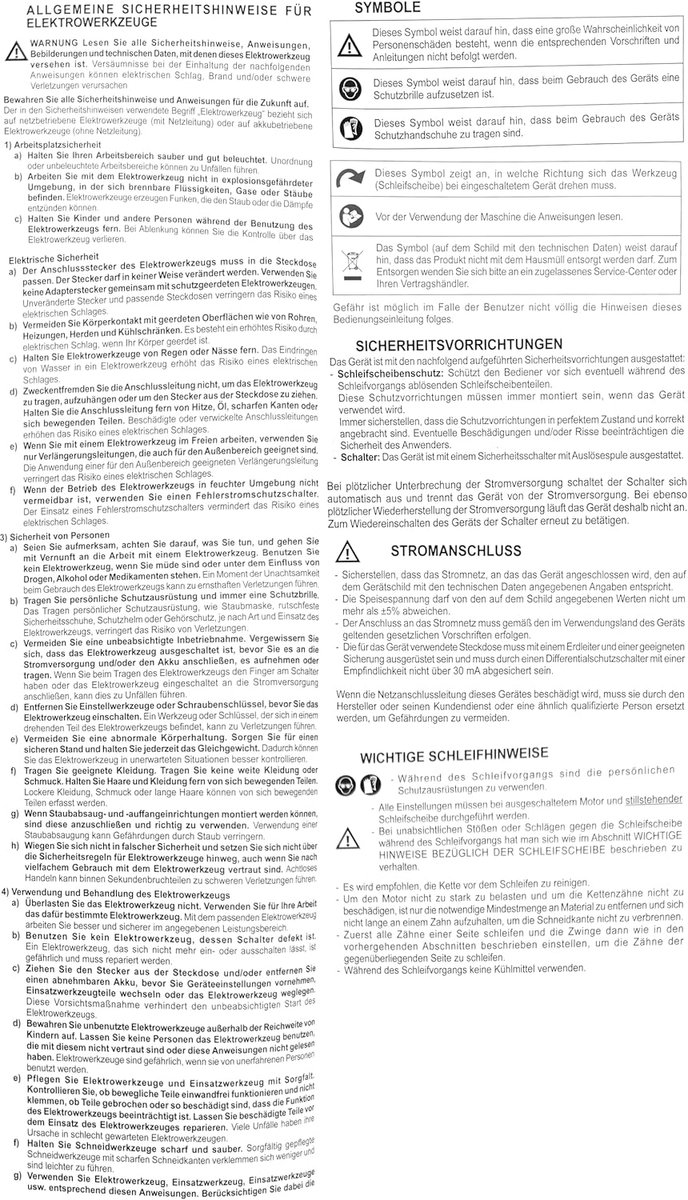Kettingslijper Halfautomatisch - Zaagketting Slijper - Kettingonderhoud Motorzaag - Hydraulisch Spansysteem - 3 Slijpschijven - Grijs
