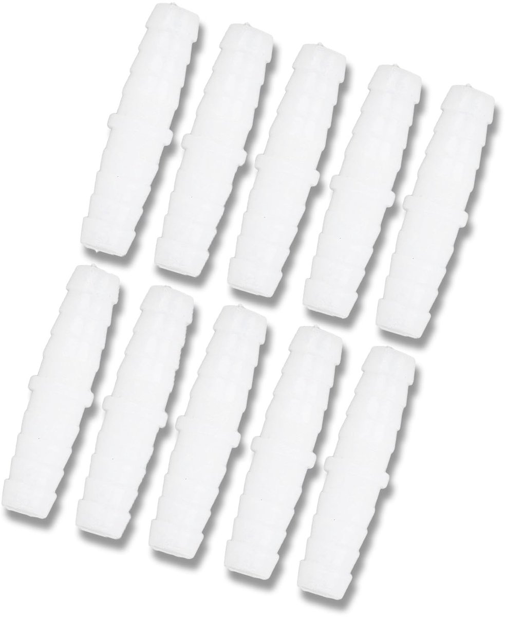 Dailygoods- Slangkoppeling Kunststof - Slangstuk 9mm - Slangkoppelingen - Adapterfittingen - Slijtvast PE - Niet-giftig en geurloos - Slangaansluiting