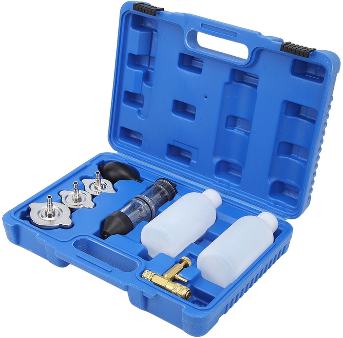 Dailygoods- Verbrandingslek Testkit Nauwkeurige Detectie - CO2 Lek Tester - 8 Delige Set - Geschikt voor Auto/Truck/Tractor - Herbruikbare Testvloeistof - Eenvoudig in Gebruik - Lekkagetester