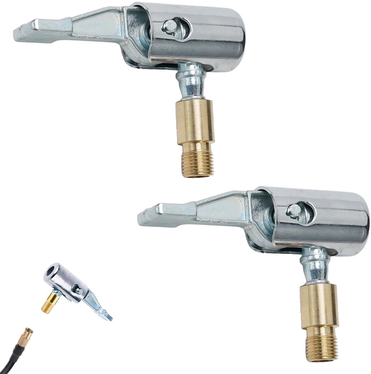 Dailygoods - Auto Ventiel Adapter - Banden Oppompen - Handige Tyre Pump Connector - 8mm - Eenvoudig Gebruik - Geschikt voor Auto's - Zwart