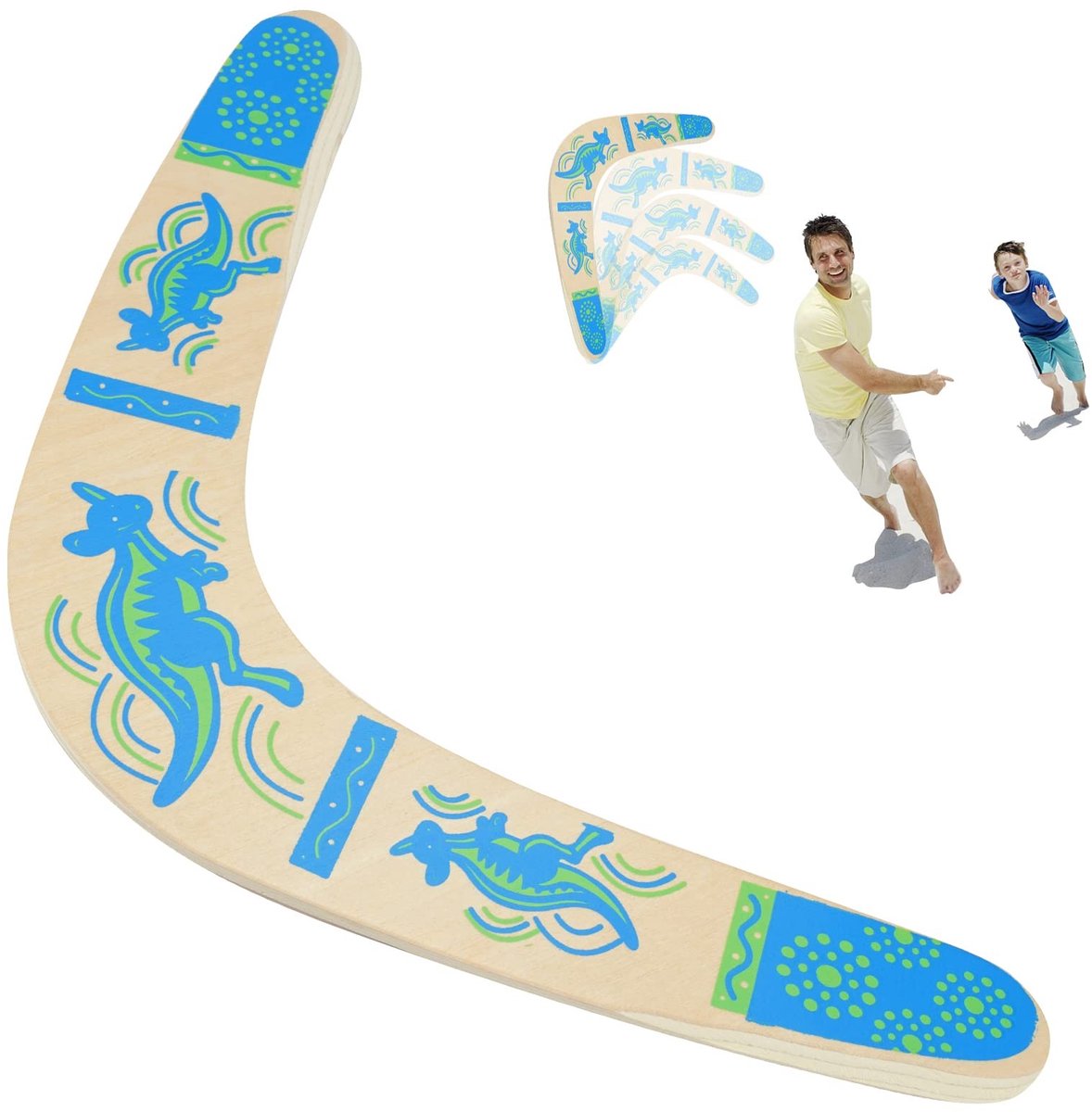 Dailygoods- Boemerang V-vormig - Houten speelgoed - Outdoor fun - Vliegende dartpijlen - Geschikt voor volwassenen/kinderen - Duurzaam en veilig - Vlieger