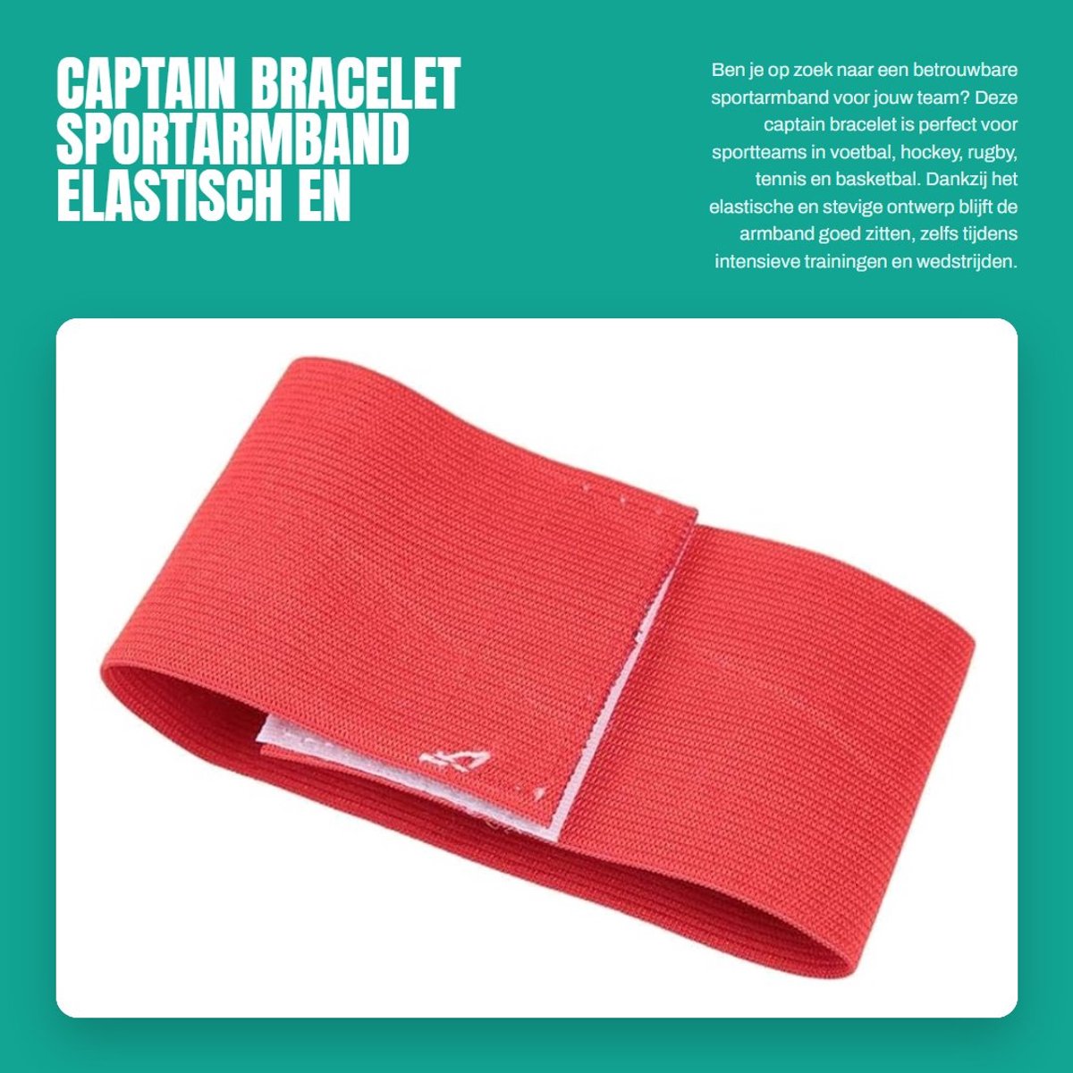 Dailygoods- Kapitein Armband - Stevig/Nylon - Elastisch - Sportarmband Telefoon - Outdoor/Sportteams - Heldere Kleuren