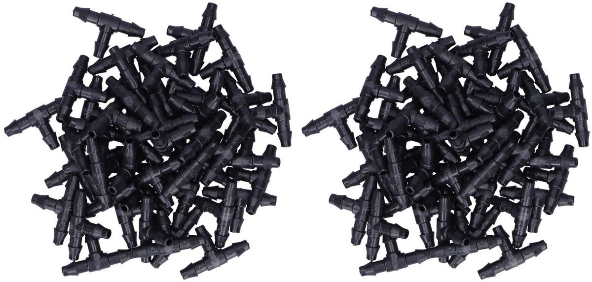 Dailygoods- T-stuk Duurzaam - 4/7 Slangaansluiting - Eenvoudige Installatie - Irrigatie Connector - Tuin/Boerderij - Hoogwaardig ABS Materiaal - Irrigatieconnector