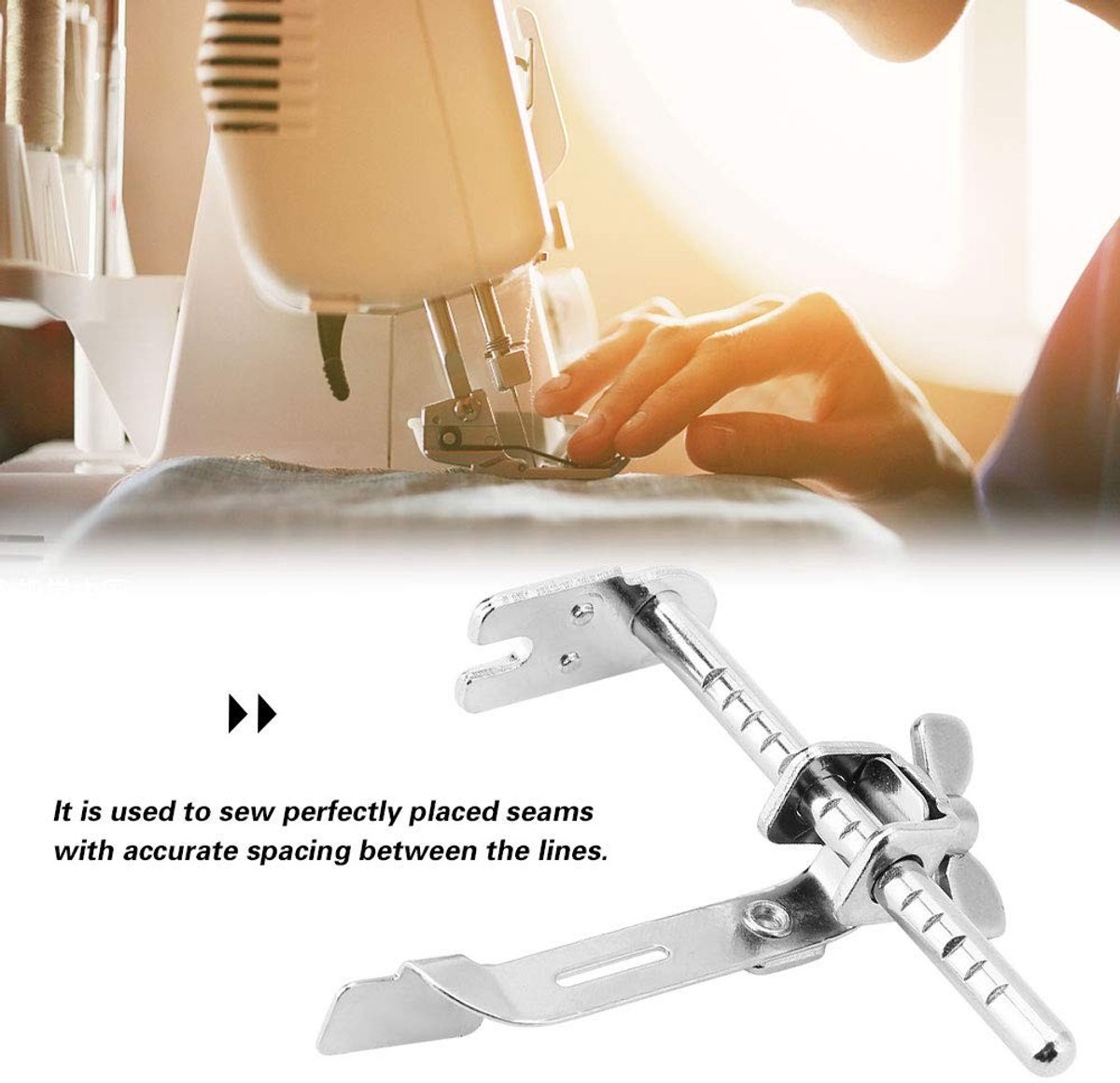 Dailygoods- Naadgids 10 Stks - Verstelbare Naad Gids - Naaien Accessoires - Hoogwaardig Metaal - Voor Industriële Naaimachine - 100% Tevredenheidsgarantie