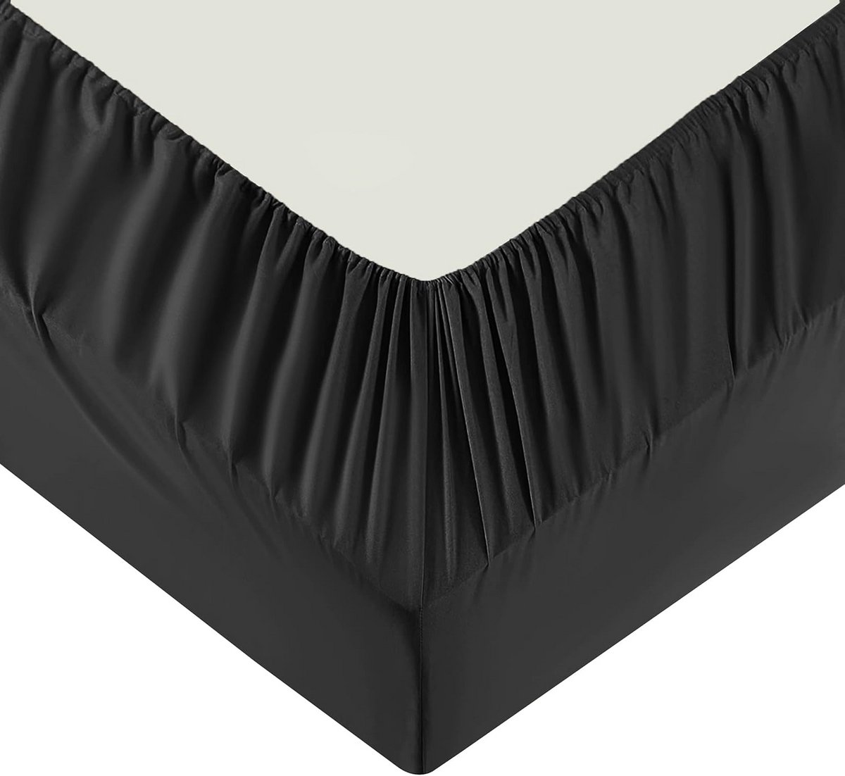 Hoeslakens Kingsize - Zwart Laken - Comfortabel Slapen - Diepe Elastische Zak - 152 x 200 