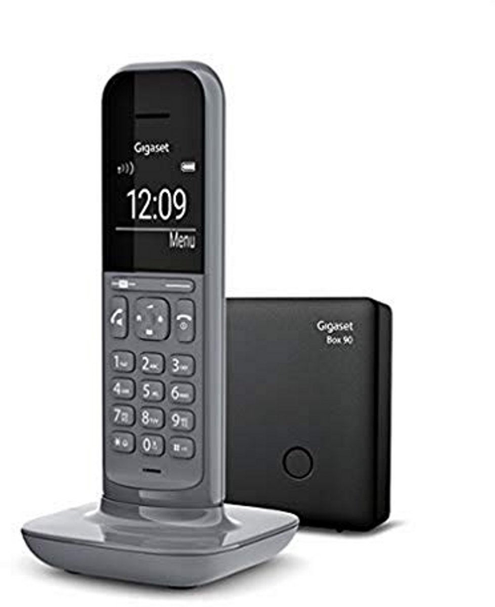 Draadloze Telefoon - Huistelefoon - Thuis Bellen - Oproepblokkering - Groot Display - Antracietgrijs