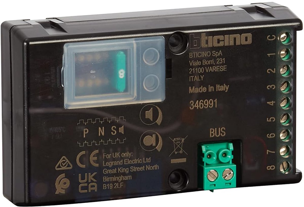 Audio Intercom Luidspreker - Deur Intercom - Toegangscontrole - 2-Draads Technologie - 90 x 55 mm - Wit