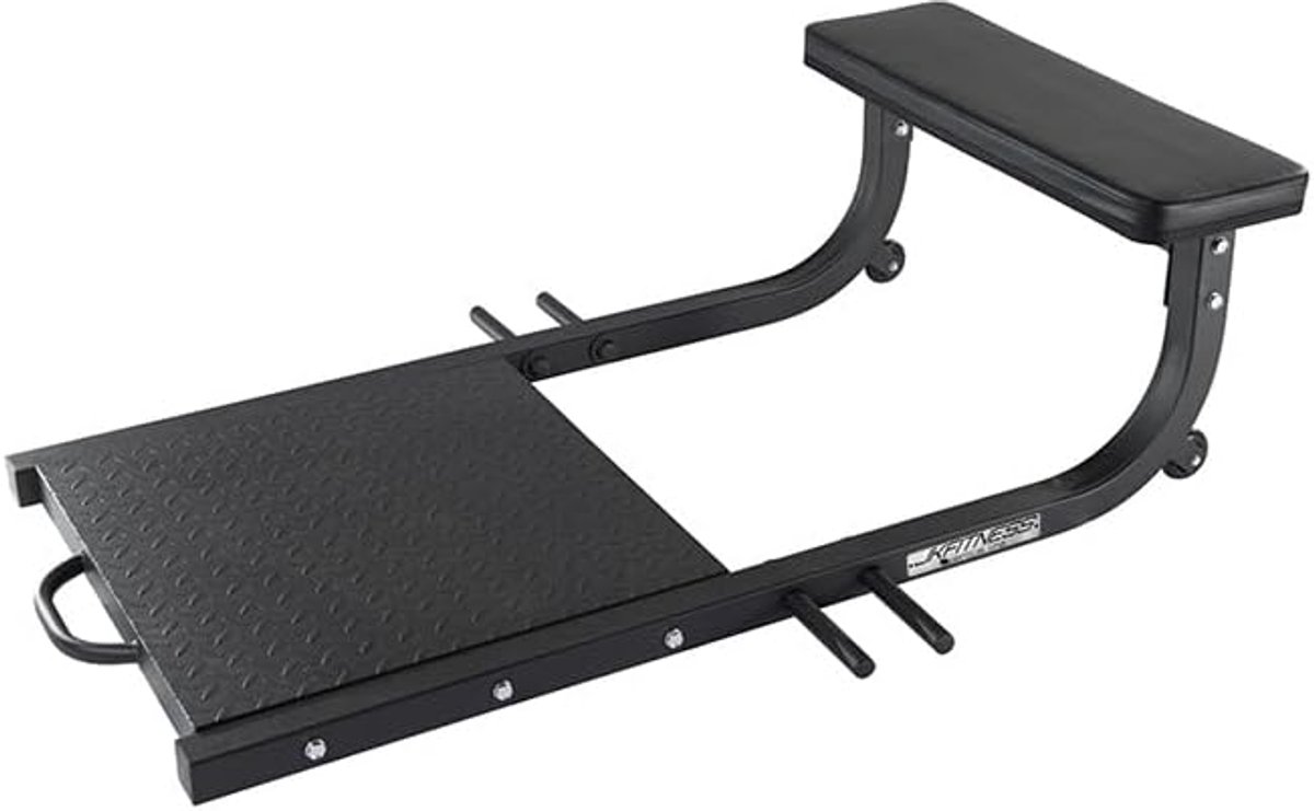 Halterbank Zitvlak - Glute Bridge Bank - Gerichte Spieropbouw - Versterkte Stalen Constructie - 300 kg Capaciteit - Zwart